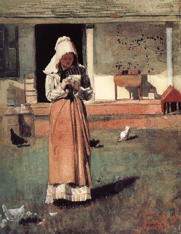 Winslow Homer Sick chicken